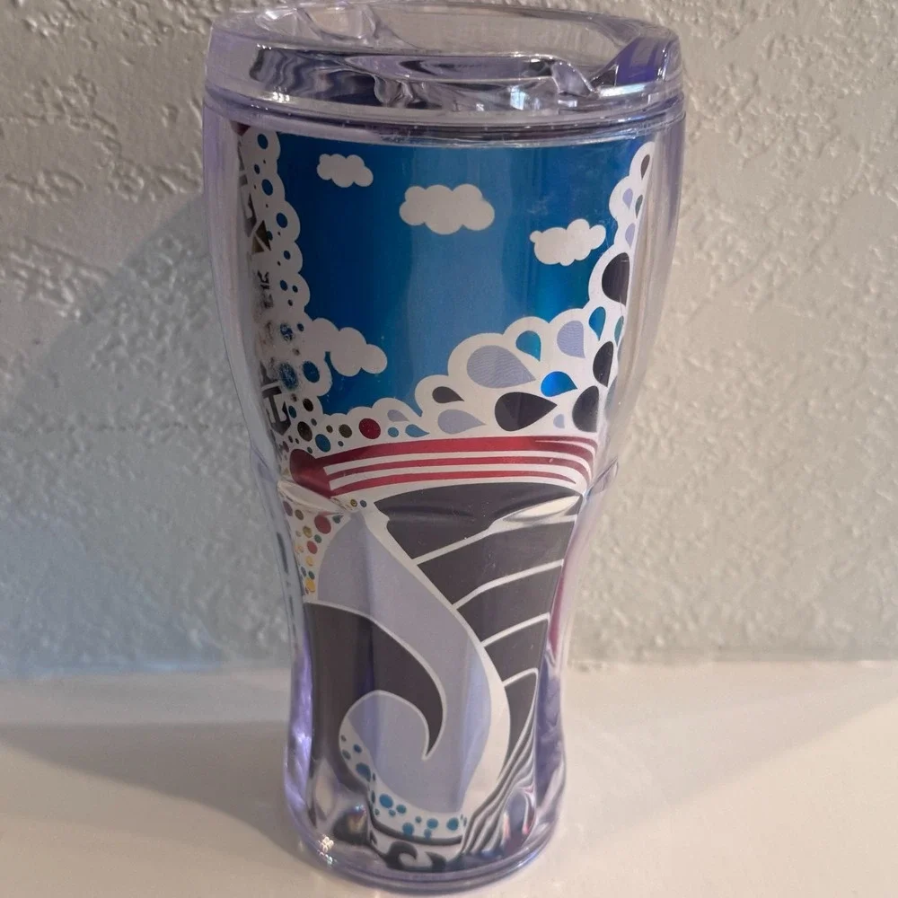 2012 Royal Caribbean Cruise Coca Cola Tumbler‎ Cup Plastic Lid
